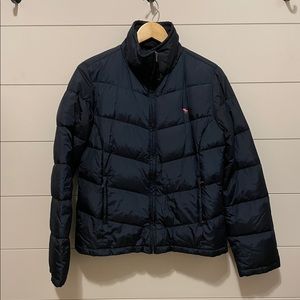Abercrombie & Fitch Puffer Jacket - Navy Large